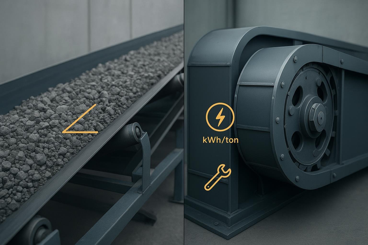 Cover image: belt conveyor vs chain conveyor comparison in an industrial setting
